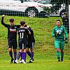 Zweiter Saisonsieg: Dawid Armanowski jubelt und Torwart Lukas Stelter ist bedient. Der SV Buch besiegte den FC Hochrhein deutlich mit 4:1.