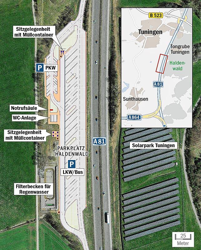 Quelle: Autobahn GmbH / Bild: Google Earth / SÜDKURIER-Grafik: Steller
