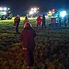 Traktoren fahren am 30. Dezember bei Bad Säckingen bei einem Mahnfeuer auf. Mit mindestens 50 Maschinen wird beim Protest-Korso am 8. ...