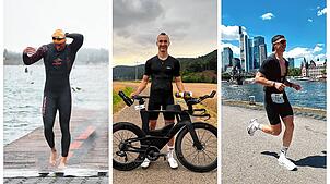Schwimmen, Radfahren und Laufen machen einen Triathlon aus. Daniel Leibinger absolviert diese Teildisziplinen. Am Sonntag, 14. September ...