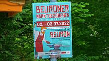 Ankündigung zum Beuroner Marktgeschehen. Bild: Heinrich Sturm