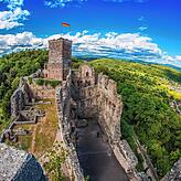 Hier würde er als Reiseleiter hinführen: Die Burg Rötteln bei Lörrach.