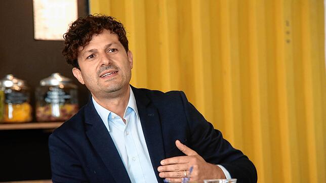 Luigi Pantisano bei der Vorstellung seines Wahlprogramm am 18. Juni 2020 in Konstanz.