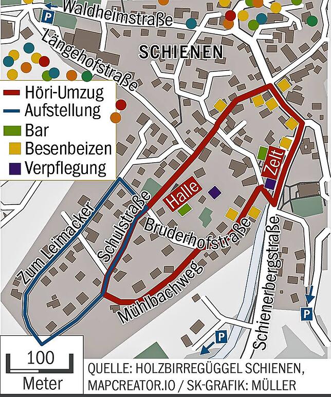 Bild 1: Höri-Umzug 2025 in Schienen: Überblick zu Programm, Anfahrt und Änderungen