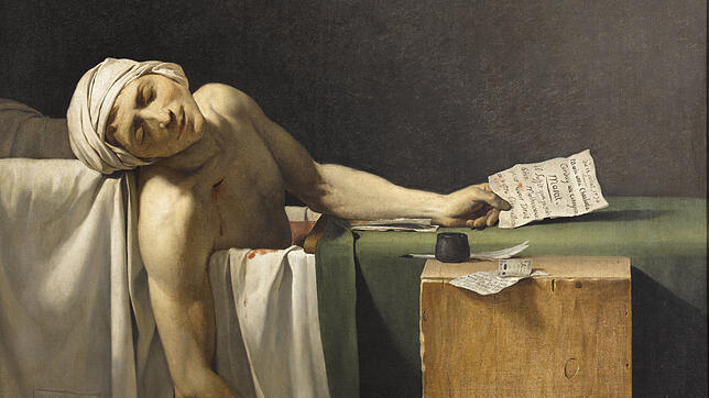 Der Revolutionsführer Jean-Paul Marat musste in der Badewanne sein Leben lassen. Der Maler Jerome Martin Langlois lässt ihn in seiner ...