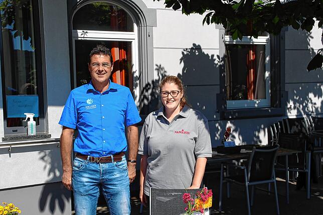 „Napoleon“ Stühlingen: Dietmar Vollmer und Geschäftsführerin Silke Salomon-Heigl registrieren derzeit Schwankungen bei den ...