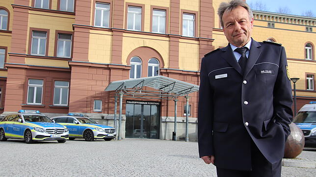 Bild : Dieser Mann ist für die Sicherheit in der Region verantwortlich: Der neue Konstanzer Polizeipräsident Gerold Sigg blickt optimistisch in die Zukunft