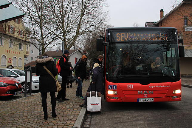 Der Schienenersatzverkehr ist für Häfler nichts neues. Ab Mitte September kommen die Busse zwischen Friedrichshafen und Lindau zum Einsatz.