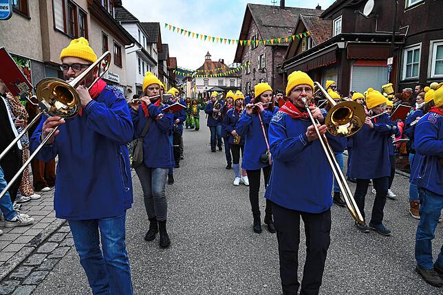 Bild 38: Großer Umzug in Tennenbronn mit 20 Musik- und Narrengruppen