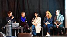 Bei einem Podiumsgespräch im Kulturhaus Caserne geht es um die Situation von Kunstschaffenden in Afghanistan (von links): Benjamin ...