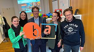 Starten das Projekt (von links): Manuela Kochems (Projektleiterin), Jasmin Biermann-Gässler (Geschäftsführende Inhaberin Biema), Thomas ...