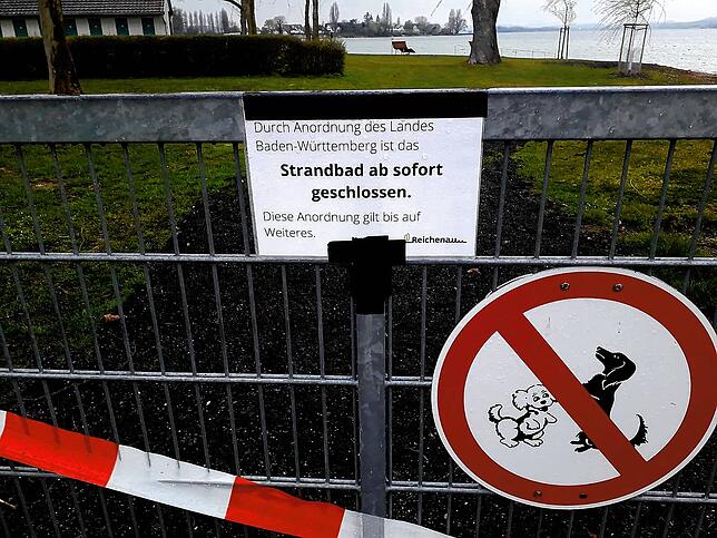 Auch das Strandbad ist wie viele andere öffentlichen Plätze aufgrund der Anordnung der Landesregierung geschlossen.