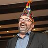 Pfarrer Ulrich Hund steuert launige Worte zur Martinisitzung im Zunfthaus Obertor bei, beispielsweise einen Witz zum Thema Heiraten.
