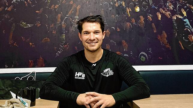 Matt Puempel fühlt sich nach kleinen Startproblemen in Villingen-Schwenningen bereits richtig wohl. Das ist ihm auch deutlich anzusehen.