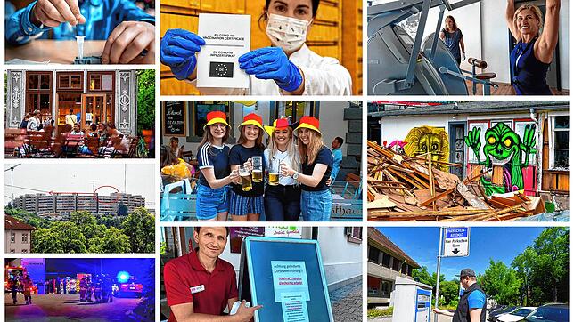 Unsere Collage zeigt einige Bilder zu unseren Nachrichten in dieser Woche.