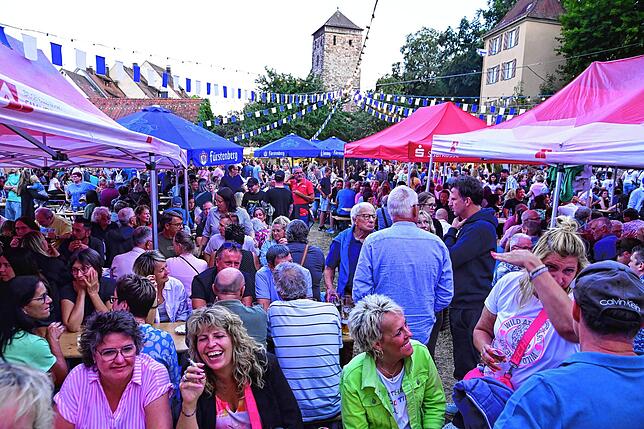 Bild 1: Die Narrozunft erwies sich wieder als perfekter Gastgeber beim Sommerfest im Spitalgarten.