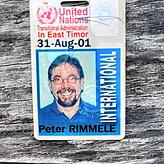 Der offizielle UN-Ausweis von Peter Rimmele während seiner Zeit in Osttimor.