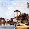 Eine Zeichnung des Holzpavillons findet sich im Stadtarchiv.
