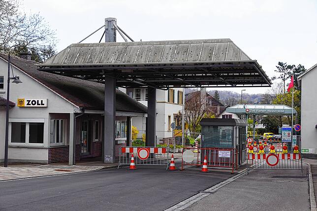 Geschlossen: Zollamt Weil am Rhein Ost.