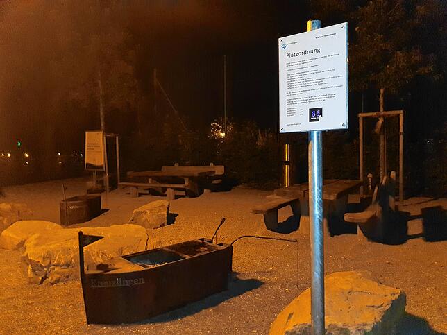 Der Grillplatz ist sauber.