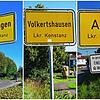 Braucht es diese Ortsschilder bald nicht mehr? Alt-Bürgermeister und Bürgermeister-Bewerber Alfred Mutter will Volkertshausen, Aach und ...