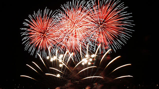 Das spektakuläre Feuerwerk beim Seenachtsfest Konstanz.