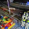 Nach einem Unfall war der Sternenplatz zeit- und teilweise gesperrt. Die Feuerwehr hatte parallel zu dem Einsatz auch einen Sichtschutz ...