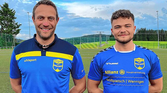 SG-Meistertrainer Uli Bärmann (links) und Neuzugang Stefan Disch.
