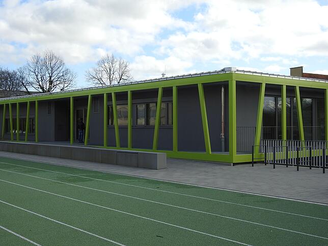 Der Bau des Kindergartens Rappenstein war die größte Einzelmaßnahme im Sanierungsgebiet Dreispitz.