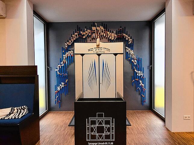 Ein Blick in die Synagoge in Lörrach.