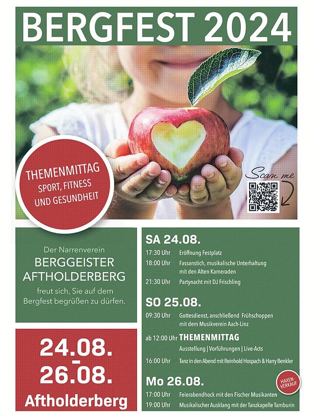 Bild 2: Bergfest Aftholderberg: „Sport, Fitness und Gesundheit“ lautet das Motto