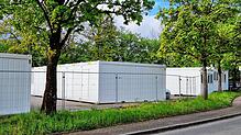 Im Landkreis Waldshut leben derzeit 818 Geflüchtete in 13 Gemeinschaftsunterkünften, wie hier in der Containersiedlung in Albbruck ...