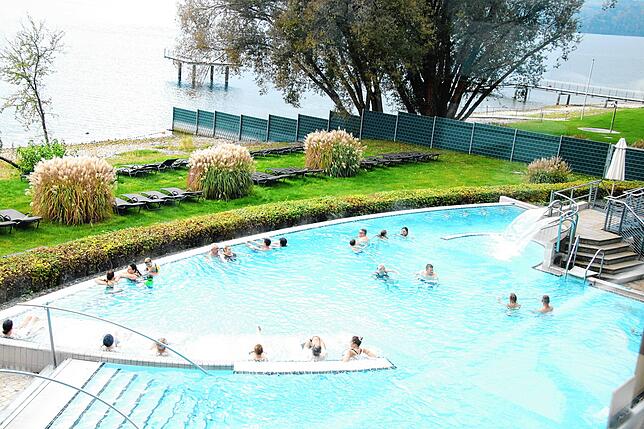 Der Außenbereich der Bodensee-Therme.