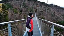 Könnte so auch einmal die Rottweiler Hängebrücke aussehen? Die Hängebrücke in Todtnau ist eine Attraktion für die Gäste. Errichtet wurde ...