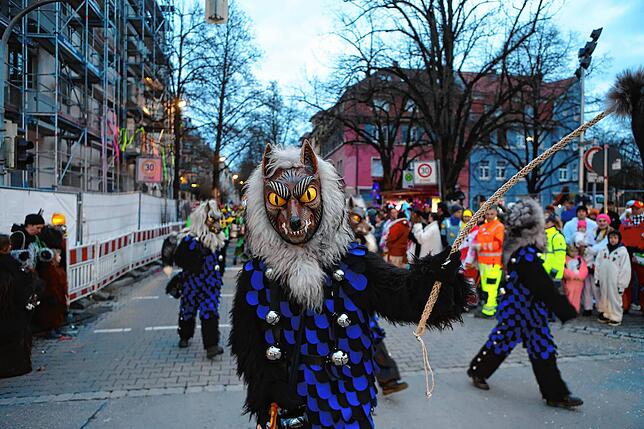 Bild 14: In Petershausen steht der Narrenbaum! Alle Fotos vom Freitagabend