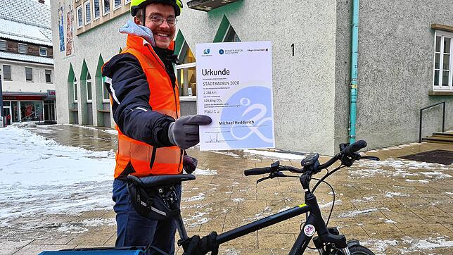 Der Mobilitätsbeauftragte der Stadt Villingen-Schwenningen, Ansgar Kundinger, freute sich über eine rege Teilnahme am Stadtradeln im ...