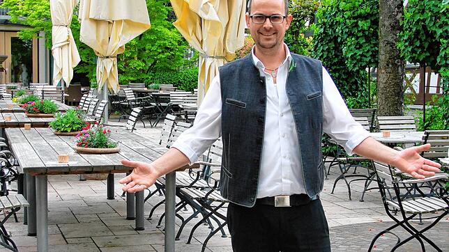 Sebastian Amann vom Hirschen in Horn ist wieder in seinem Element als Gastwirt und Hotelier und freut sich über die Gäste.