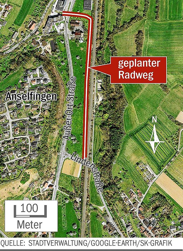 Bild 1: Nach schwerem Unfall in Engen: Lieber ein suboptimaler Radweg als gar keiner