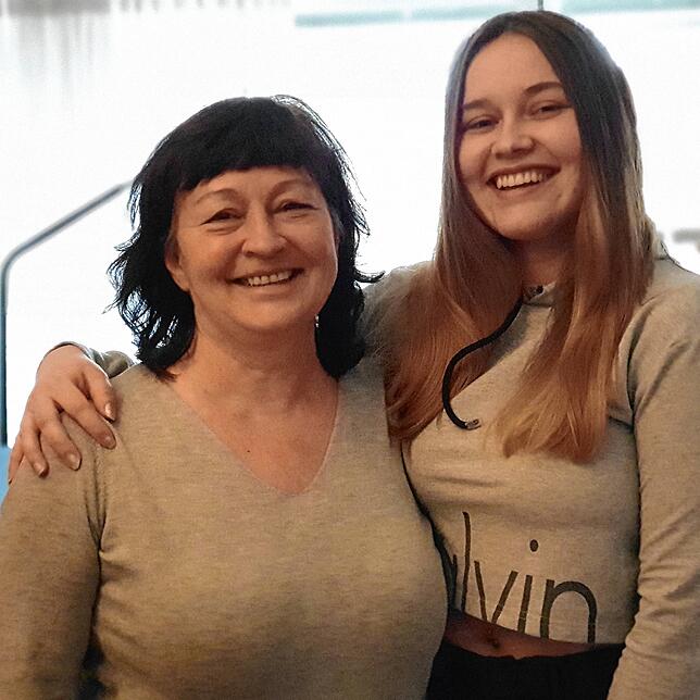 Petra Rietzler mit Tochter Teresa.