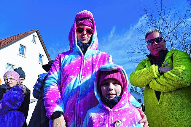 Bild 17: So laufen sich die Narren für den Umzug in Bad Dürrheim warm