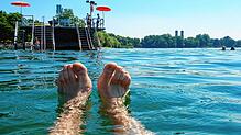 Die erste Hitzewelle in diesem Jahr hat die Region fest im Griff. Auch die Wassertemperaturen steigen.