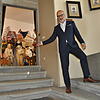 Romantisch, aber nicht sehr praktisch: Michael Fuchs, Vorsitzender des Fasnachtsmuseumsvereins Schloss Langenstein, am Eingang. Zu sehen ...
