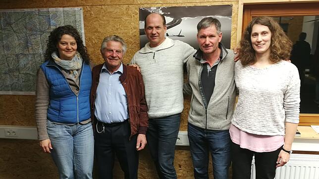 Für ihre langjährige Mitgliedschaft wurden geehrt (von links): Ramona Riesterer (25 Jahre), Dieter Peduzzi (40 Jahre), Helmut Augsten ...