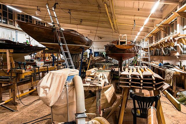 Die Michelsen-Werft in Friedrichshafen ist auf Holzbootsbau spezialisiert.