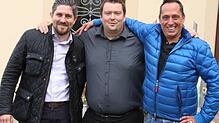Andreas Strobel, Alexander Stadler und Hermann Geil (von links) haben eine GmbH gegründet, die das Restaurant im Seepark unter dem Namen ...