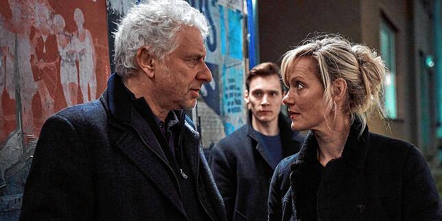 In der Tatort-Folge „In der Familie“ spielten die Münchner und Dortmunder Teams zusammen, hier die Schauspieler (v.l.) Udo ...