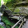 Die Marienschlucht vor der Sperrung.