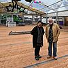 Reinhard A. Weigelt und Fieonna Pungg freuen sich auf die Eisbahn „ÜB on Ice“, die am Freitag, 8. November startet. Zum Zeitpunkt der ...