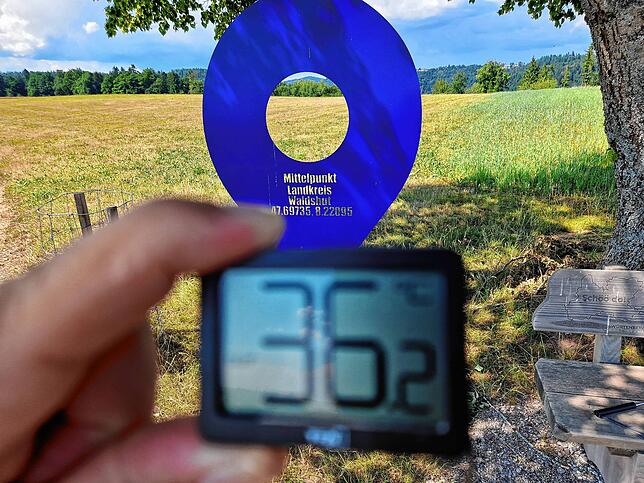 36,2 Grad in Weilheim.