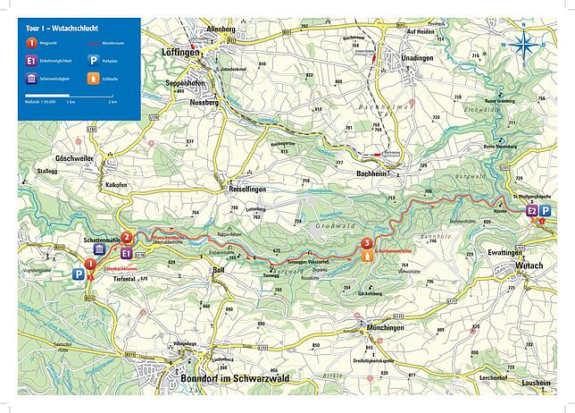 Wandertouren in der Region - Tour: Wutachschlucht Wandertouren in der Region - Tour: Wutachschlucht